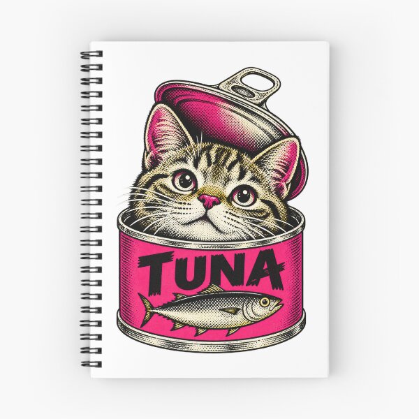 Item preview, Cat in a Tuna Can – Retro Halftone Pop Art designed and sold by PurrStreet.