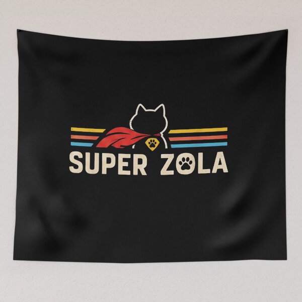 Item preview, Super Zola Retro Cat Superhero Vintage 70s designed and sold by Retro Whiskers.