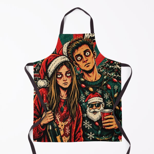 Item preview, Christmas Survivors Retro Holiday Horror Poster designed and sold by MariDonna.