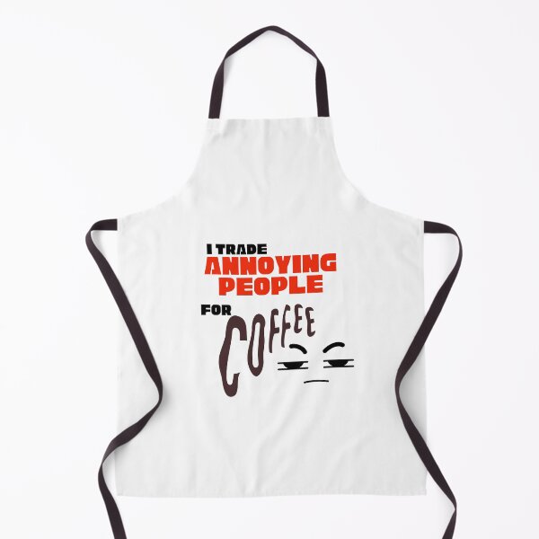 Item preview, I Trade Annoying People For Coffee Red Typography Funny Quote designed and sold by LensDyn™.
