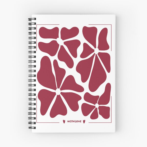 Item preview, Red Retro Wavy Flowers designed and sold by EJs .