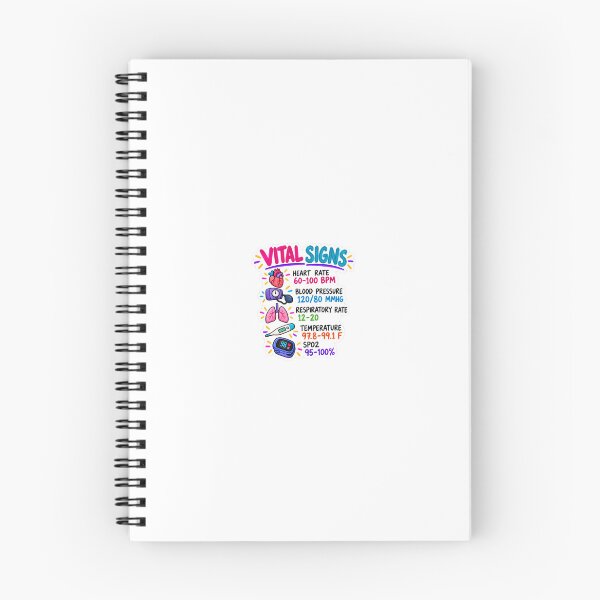 Item preview, Vital Signs Drawn Normal Ranges Nursing Student Sticker designed and sold by isokinetic.