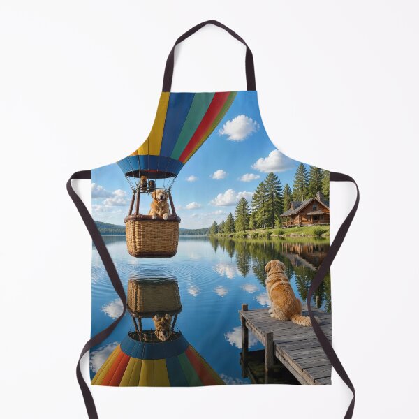 Item preview, Golden Retriever in a Hot Air Balloon designed and sold by Maria Dryfhout.