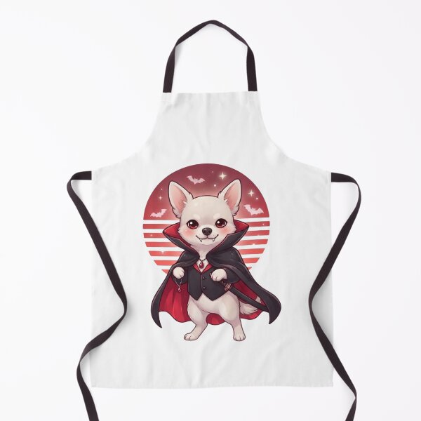 Item preview, Cute Vampire Chihuahua Dog – Kawaii Halloween Puppy in Cape with Retro Sunset designed and sold by Designorado.