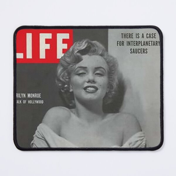 Item preview, Life Magazine Cover Vintage Marilyn Monroe UFO Flying Saucer Girls Ladies Women Wall Art Poster Print Tee Cushion Mug Shirt designed and sold by Cool Robot Bro..