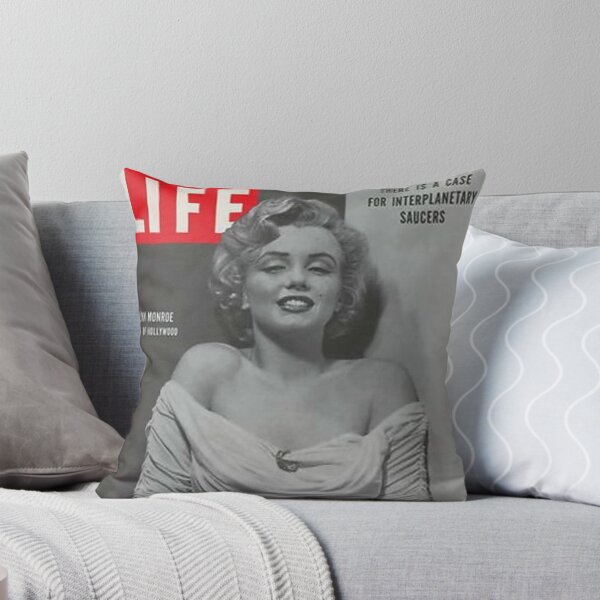 Item preview, Life Magazine Cover Vintage Marilyn Monroe UFO Flying Saucer Girls Ladies Women Wall Art Poster Print Tee Cushion Mug Shirt designed and sold by Cool Robot Bro..