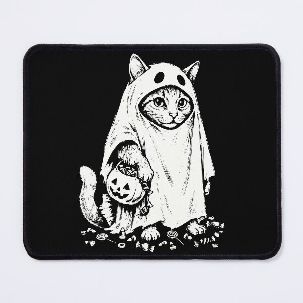 Item preview, Ghost Cat Halloween - Spooky Trick or Treat designed and sold by Steele-Art.