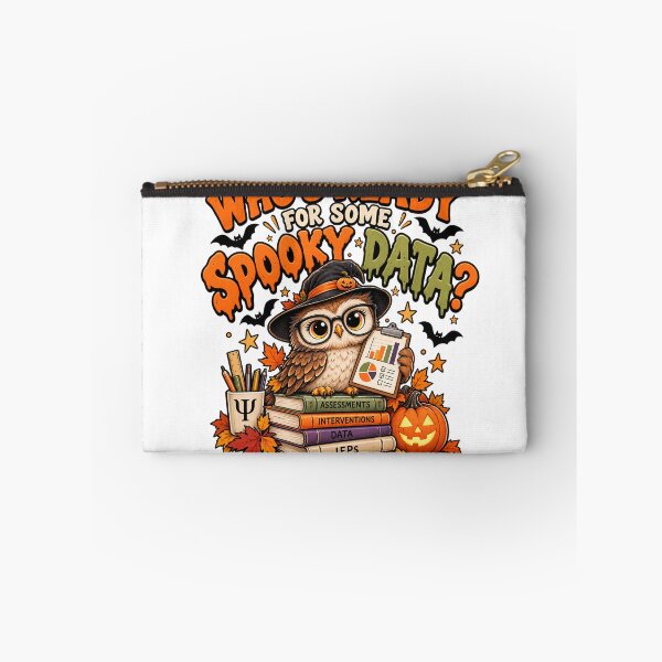 Item preview, School Psychologist Spooky Data Halloween Owl designed and sold by Tshirt-Deer.