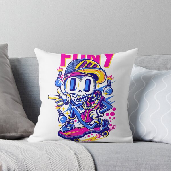 Item preview, Retro Neon Funky Skeleton Skater | 90s Streetwear & Graffiti designed and sold by Creatby7030.