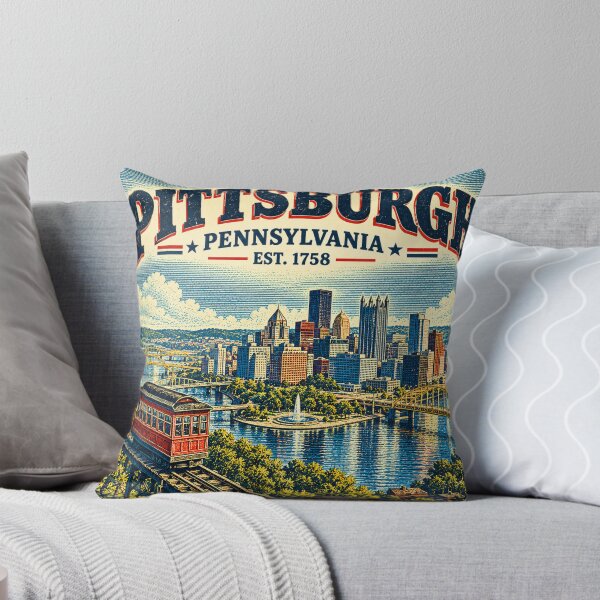 Item preview, Vintage Pittsburgh Pennsylvania Skyline Adventure designed and sold by T-Motive.