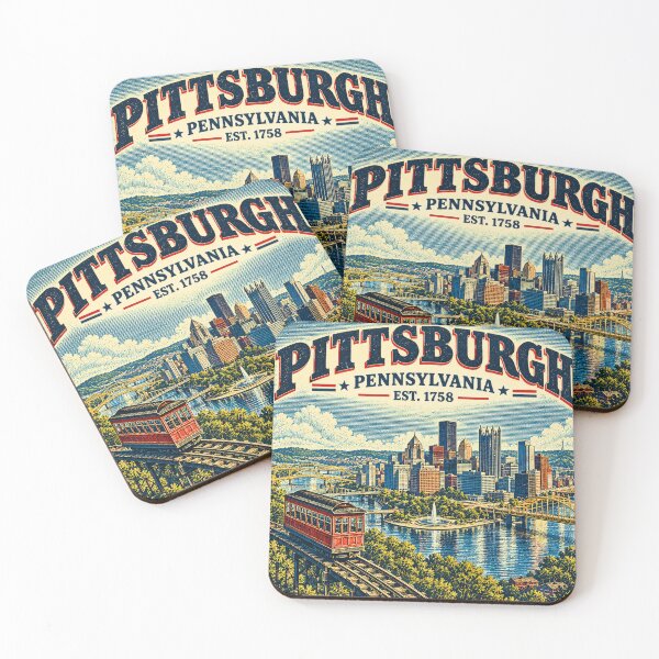 Item preview, Vintage Pittsburgh Pennsylvania Skyline Adventure designed and sold by T-Motive.