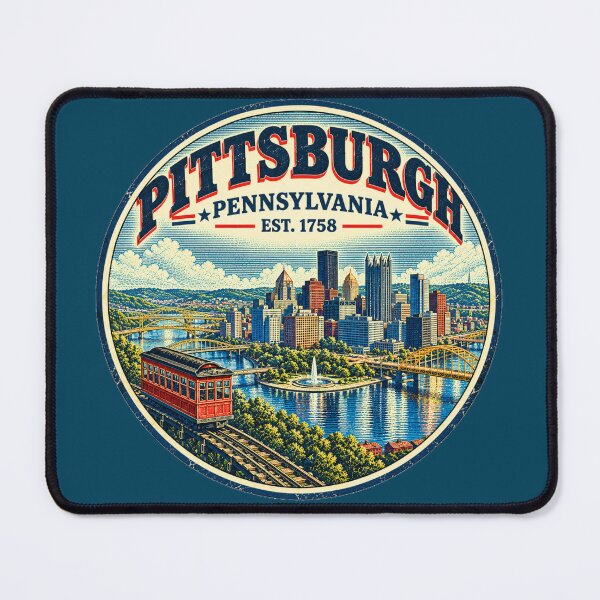 Item preview, Vintage Pittsburgh Pennsylvania Skyline Adventure designed and sold by T-Motive.