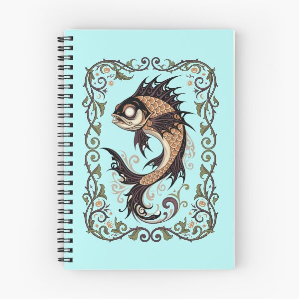 Artikelvorschau, Spooky season fish - Art nouveau Halloween fish -  Halloween fish in art nouveau style entworfen und verkauft von ParadoxParadox.