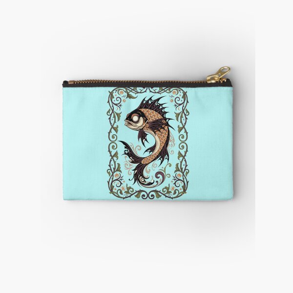 Item preview, Spooky season fish - Art nouveau Halloween fish - Halloween fish in art nouveau style designed and sold by ParadoxParadox.