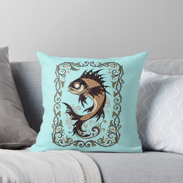Artikelvorschau, Spooky season fish - Art nouveau Halloween fish - Halloween fish in art nouveau style entworfen und verkauft von ParadoxParadox.