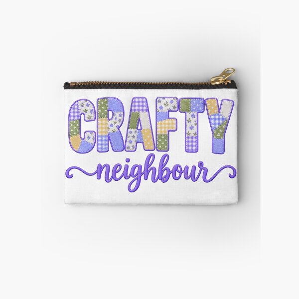 Item preview, Crafty Neighbour – Colorful Patchwork Quilting Sewing Craft Design designed and sold by MimsTees.