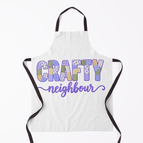 Item preview, Crafty Neighbour – Colorful Patchwork Quilting Sewing Craft Design designed and sold by MimsTees.