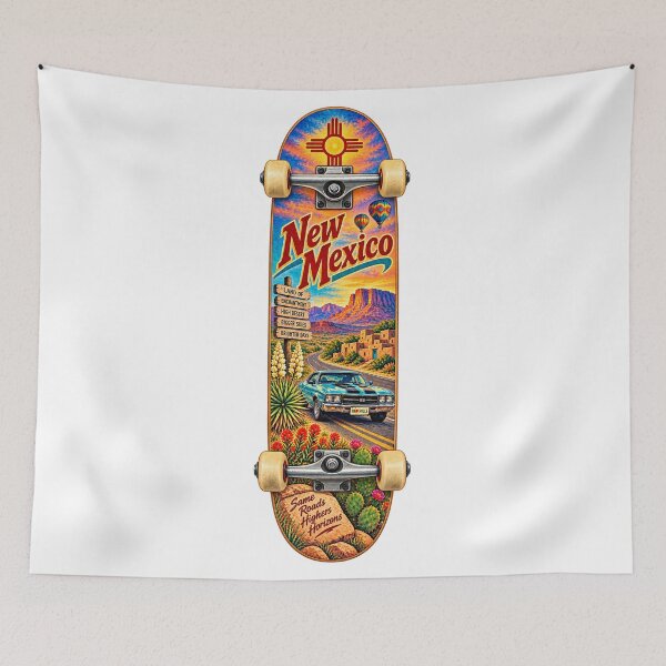 Item preview, New Mexico Gen X Skateboard designed and sold by Whimspired By Paxx.