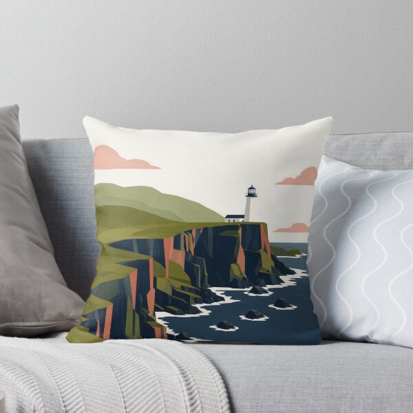 Item preview, Donegal Ireland Minimalist Travel Poster Coastal Cliffs designed and sold by JIGUWORLD.