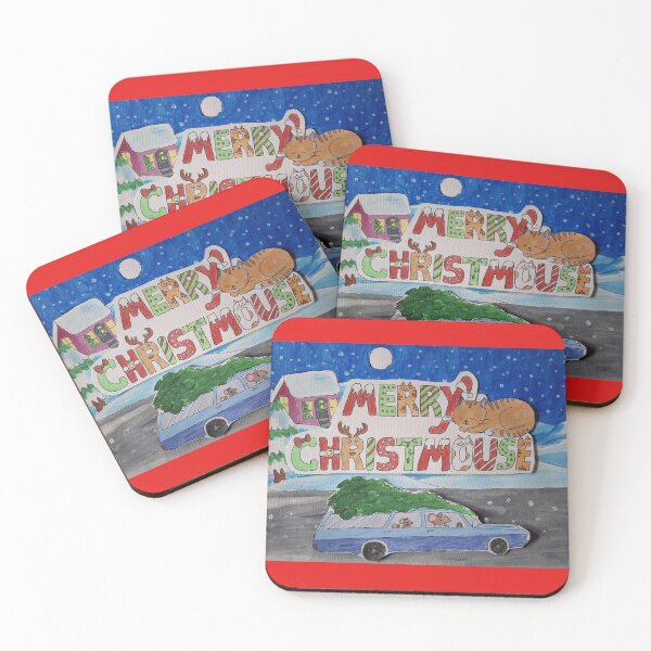 Item preview, Merry Christmouse Silent Night designed and sold by The Cat and The Christmas Tree by Alice Ean Dubh.
