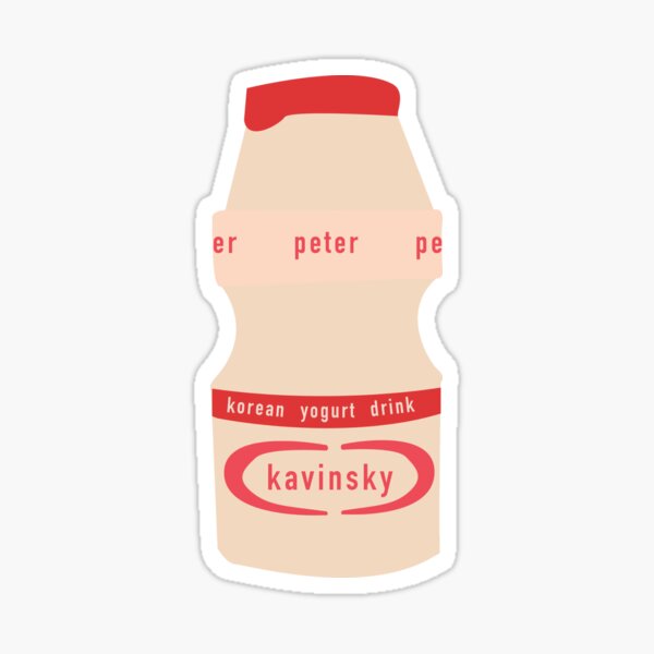 Peter Kavinsky Korean Yogurt Drink Sticker