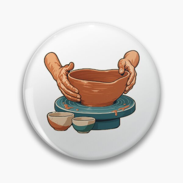Item preview, Pottery Hands Rescuing a Wobbly Clay Bowl designed and sold by ninov94.