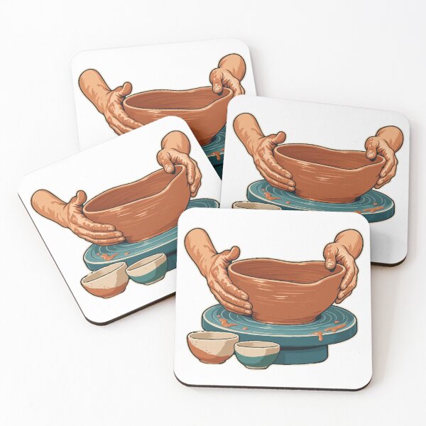 Item preview, Pottery Hands Rescuing a Wobbly Clay Bowl designed and sold by ninov94.