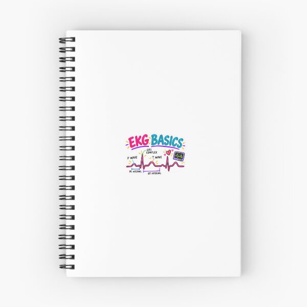 Item preview, EKG Basics Drawn Cardiac Nursing Student Sticker designed and sold by isokinetic.