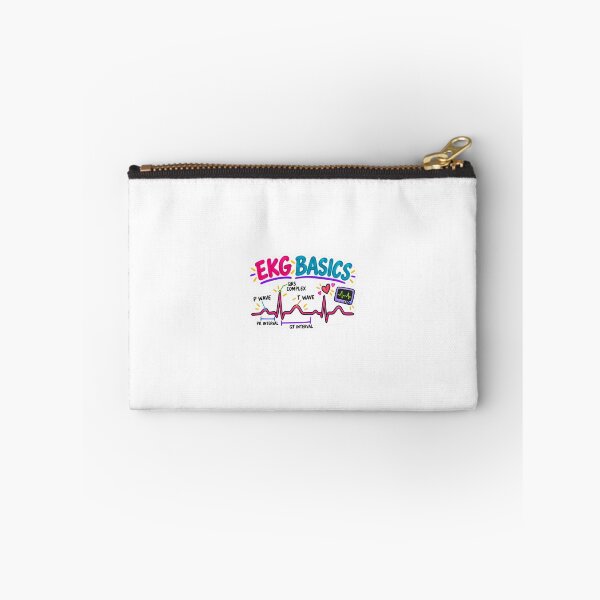 Item preview, EKG Basics Drawn Cardiac Nursing Student Sticker designed and sold by isokinetic.