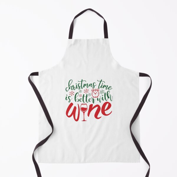 Item preview, Christmas Time Is Better With Wine Funny Holiday Quote designed and sold by FuzionRaptor.