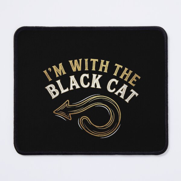 Item preview, I'm With The Black Cat Couples Halloween Costume Matching Cat Dad Graphic Shirt    designed and sold by TeNovaStudio ⭐⭐⭐⭐⭐.