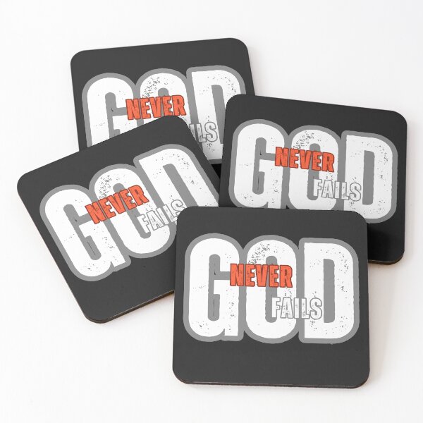 Item preview, God Never Fails | Bold Christian Faith Design designed and sold by ThinkOnThis.