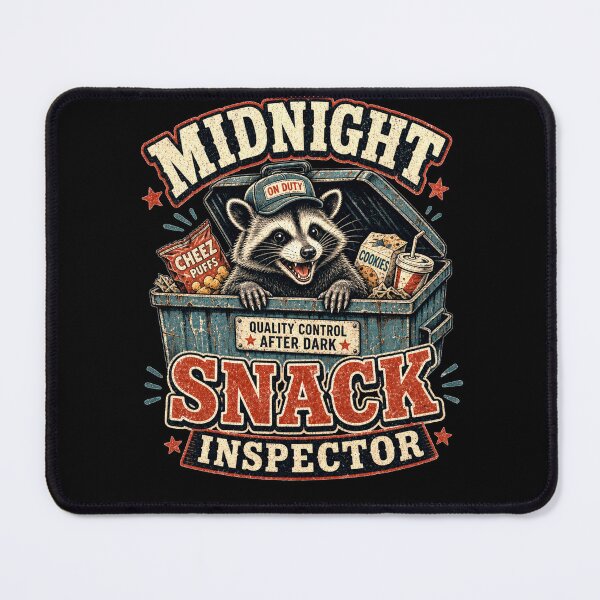 Item preview, Midnight Snack Inspector, Gen Z and Gen Alpha humor, funny gift designed and sold by AW2 Designs.