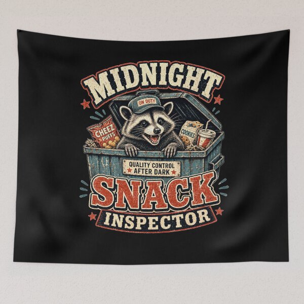 Item preview, Midnight Snack Inspector, Gen Z and Gen Alpha humor, funny gift designed and sold by AW2 Designs.