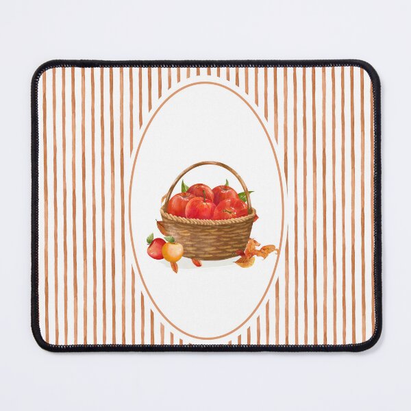Item preview, Apple harvest basket autumn stripe designed and sold by Zestypickles.