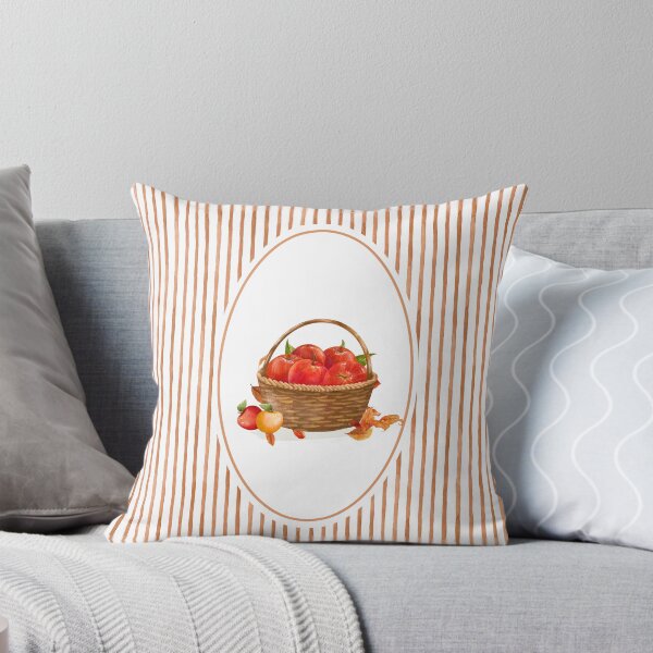 Item preview, Apple harvest basket autumn stripe designed and sold by Zestypickles.