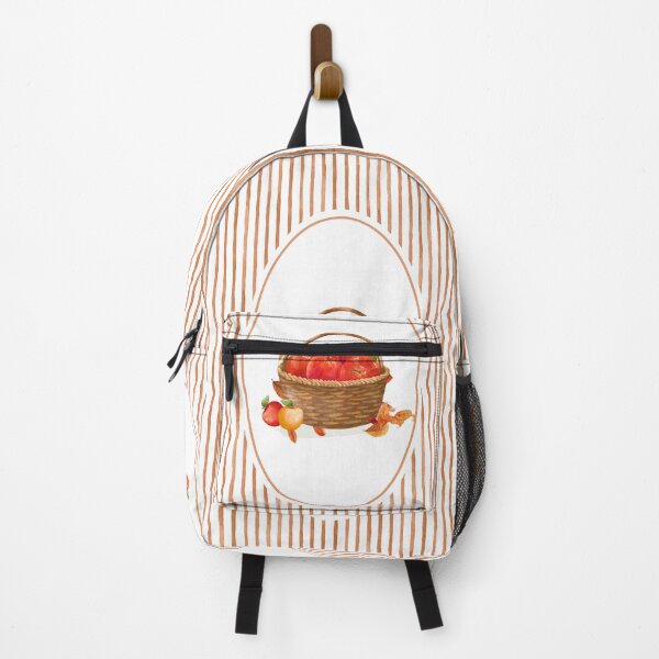 Item preview, Apple harvest basket autumn stripe designed and sold by Zestypickles.