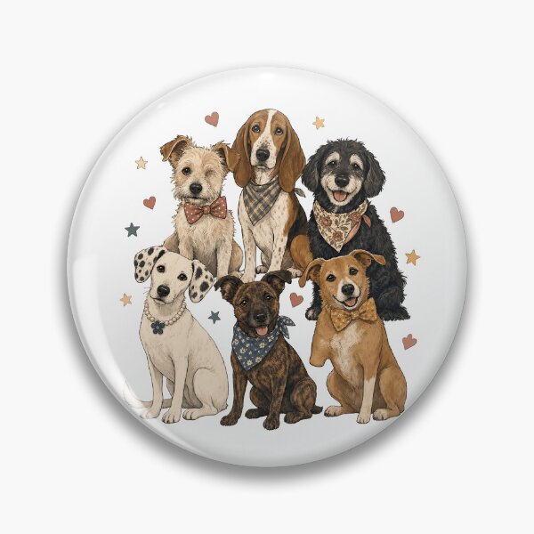 Item preview, Mismatched Rescue Dogs Storybook Group designed and sold by JoyfullyOffbeat.