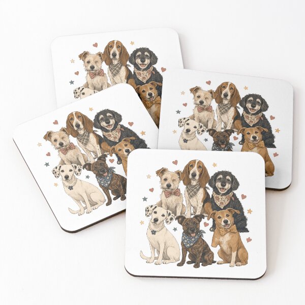 Item preview, Mismatched Rescue Dogs Storybook Group designed and sold by JoyfullyOffbeat.