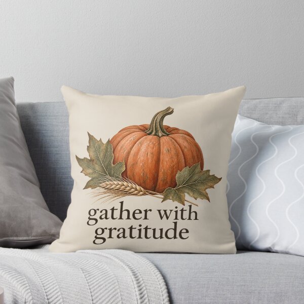 Item preview, Gather With Gratitude Autumn Pumpkin Design designed and sold by Mostafa Studio.