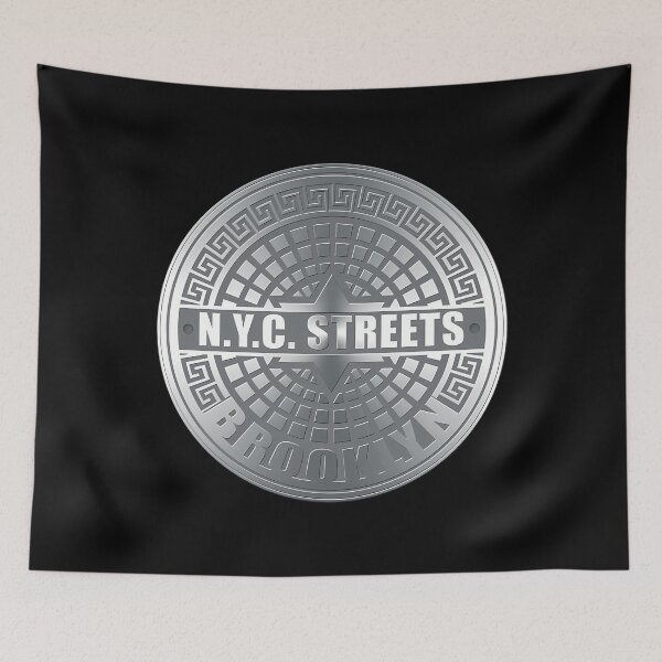 Item preview, Manhole Covers Brooklyn Gray designed and sold by JeffreyReuter.