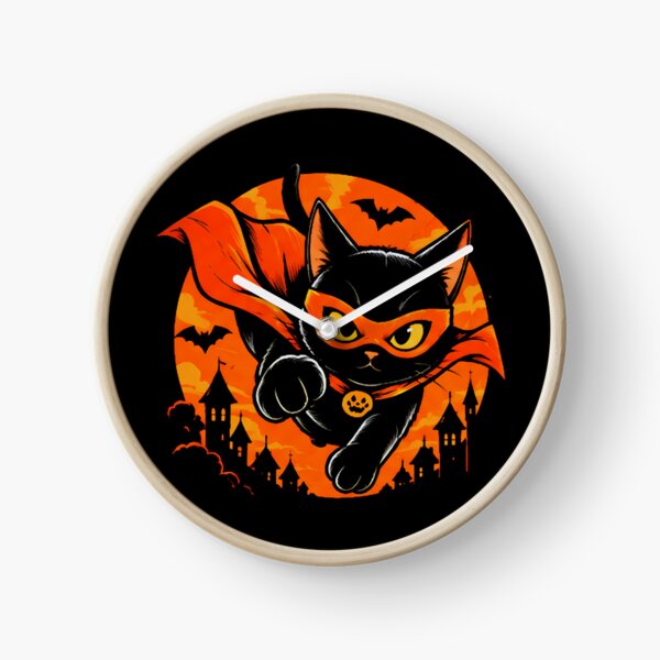 Item preview, Superhero Cat Halloween White Cat Cape Mask Spooky designed and sold by Retro Whiskers.