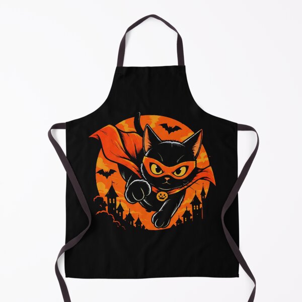 Item preview, Superhero Cat Halloween White Cat Cape Mask Spooky designed and sold by Retro Whiskers.