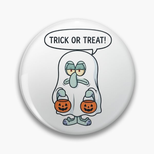 Item preview, Trick or treat Squidward designed and sold by LadyCartoon.