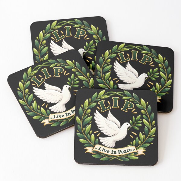 Item preview, LIP – Live In Peace Dove & Olive Branch Design designed and sold by IMuDesigner.