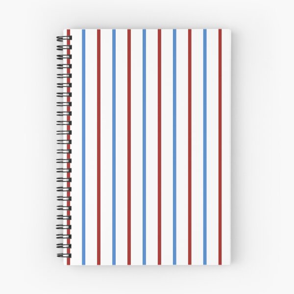Item preview, Red Blue White Pinstripe - Classic Sports Stripe designed and sold by The Flying Bunny Studio.