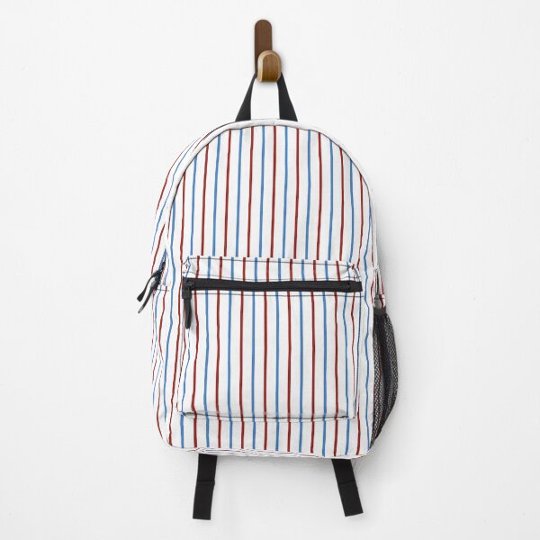 Item preview, Red Blue White Pinstripe - Classic Sports Stripe designed and sold by The Flying Bunny Studio.