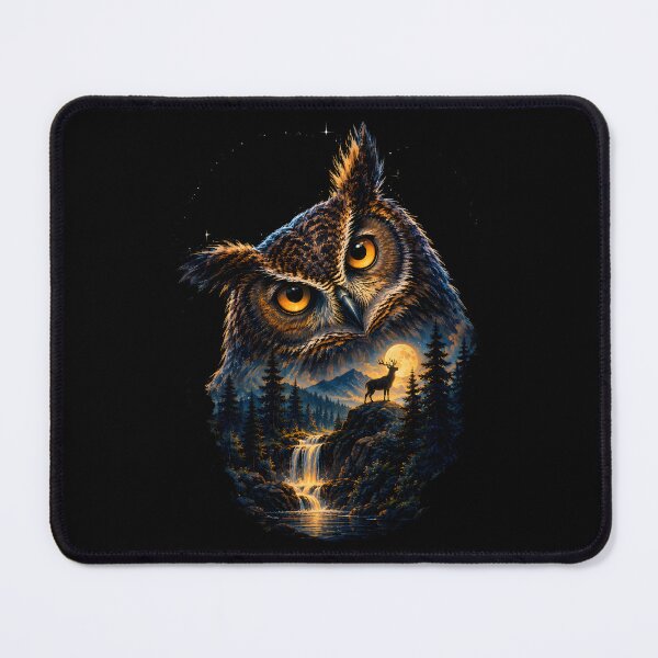 Item preview, Mystic Owl Galaxy Night Forest designed and sold by metalsnak.