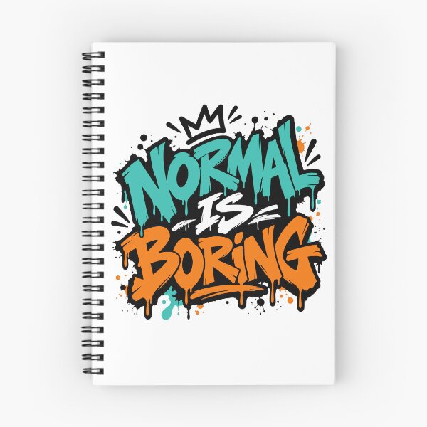 Item preview, Normal Is Boring – Graffiti Typography designed and sold by DesignGraphica.