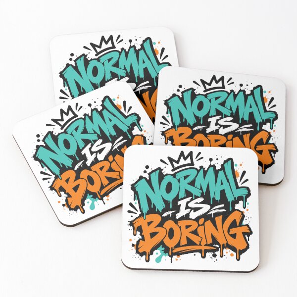 Item preview, Normal Is Boring – Graffiti Typography designed and sold by DesignGraphica.